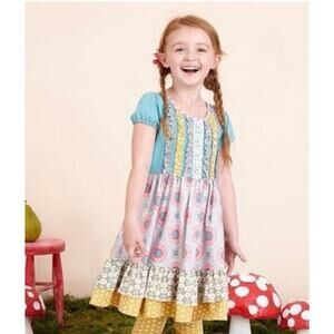Matilda Jane Girls Ruffle Tiered Dress Size 4
